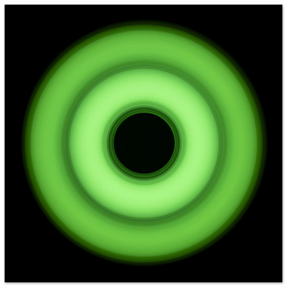 Abstract circular light art prints — The Greens collection by Michael Hill Photography