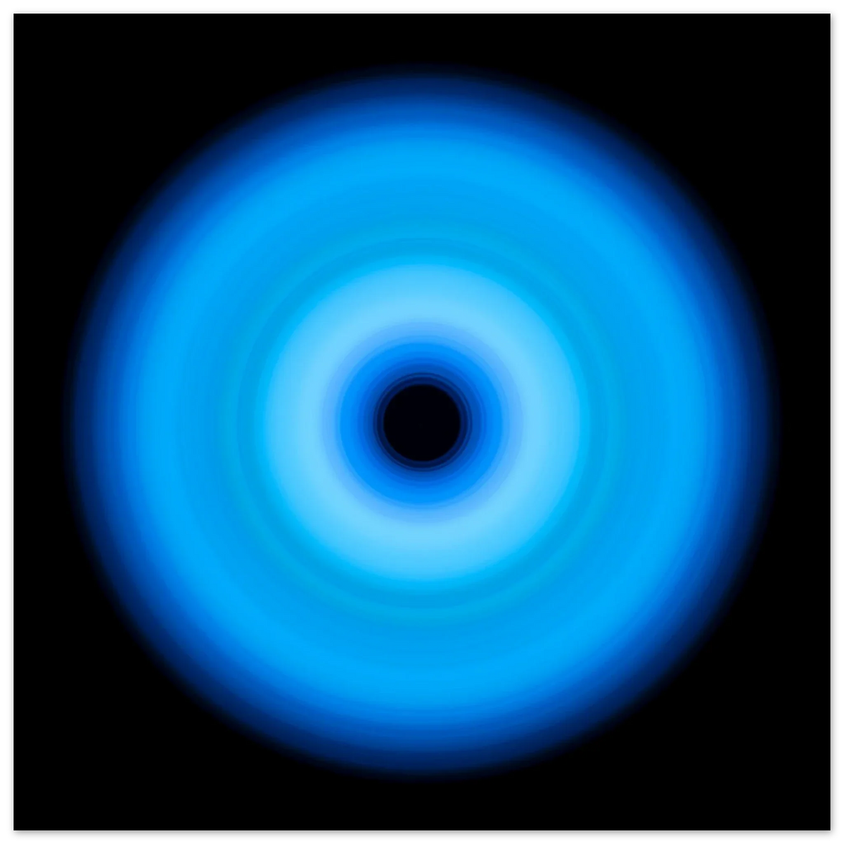 Abstract circular light art prints — The Blues collection by Michael Hill Photography