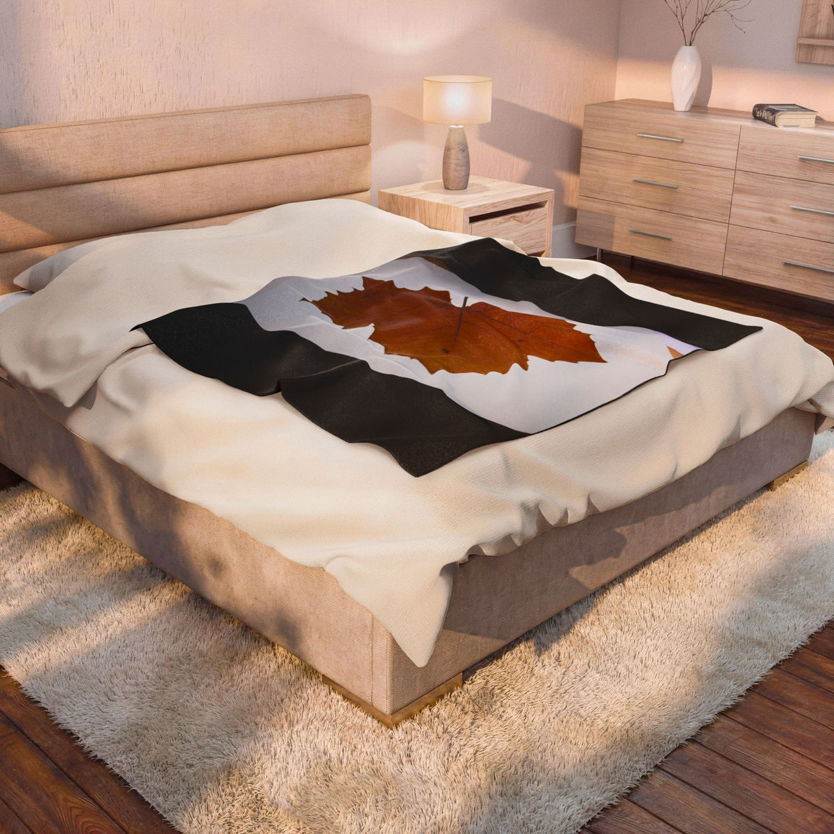 Autumn Form | Velveteen Plush Blanket