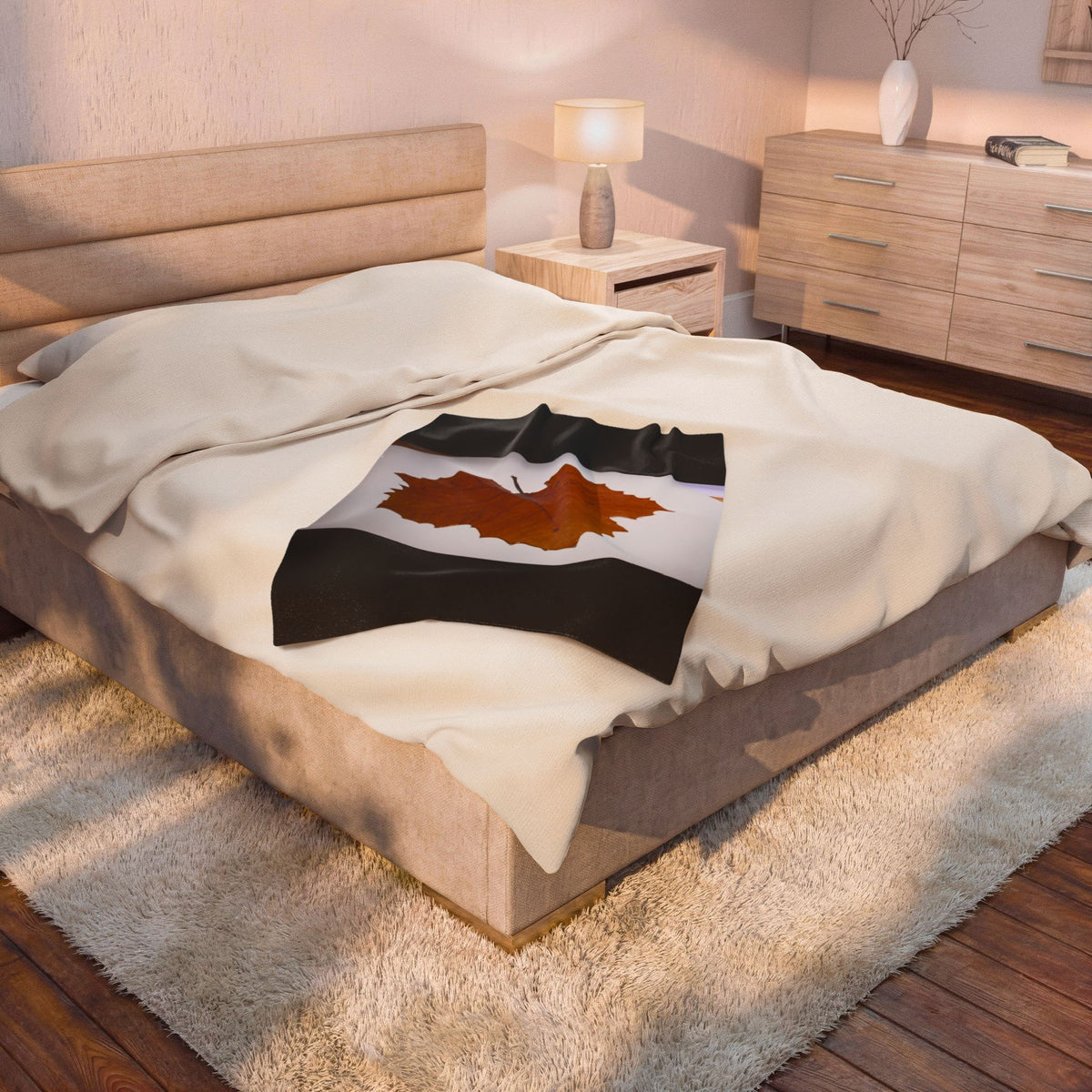 Autumn Form | Velveteen Plush Blanket