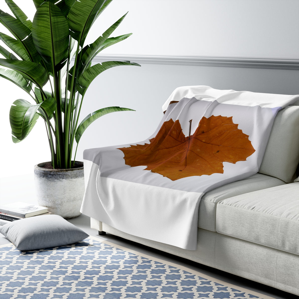 Autumn Form | Sherpa Fleece Blanket