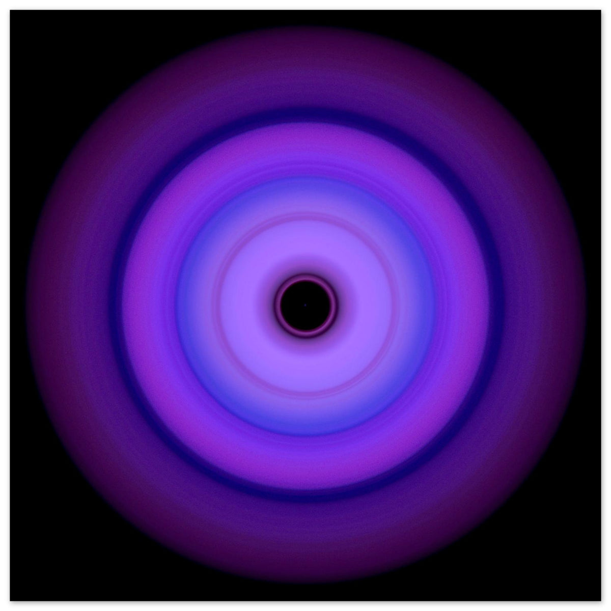 Circular aperture pattern with concentric rings transitioning from dark violet center to ice blue outer edges on a white background.