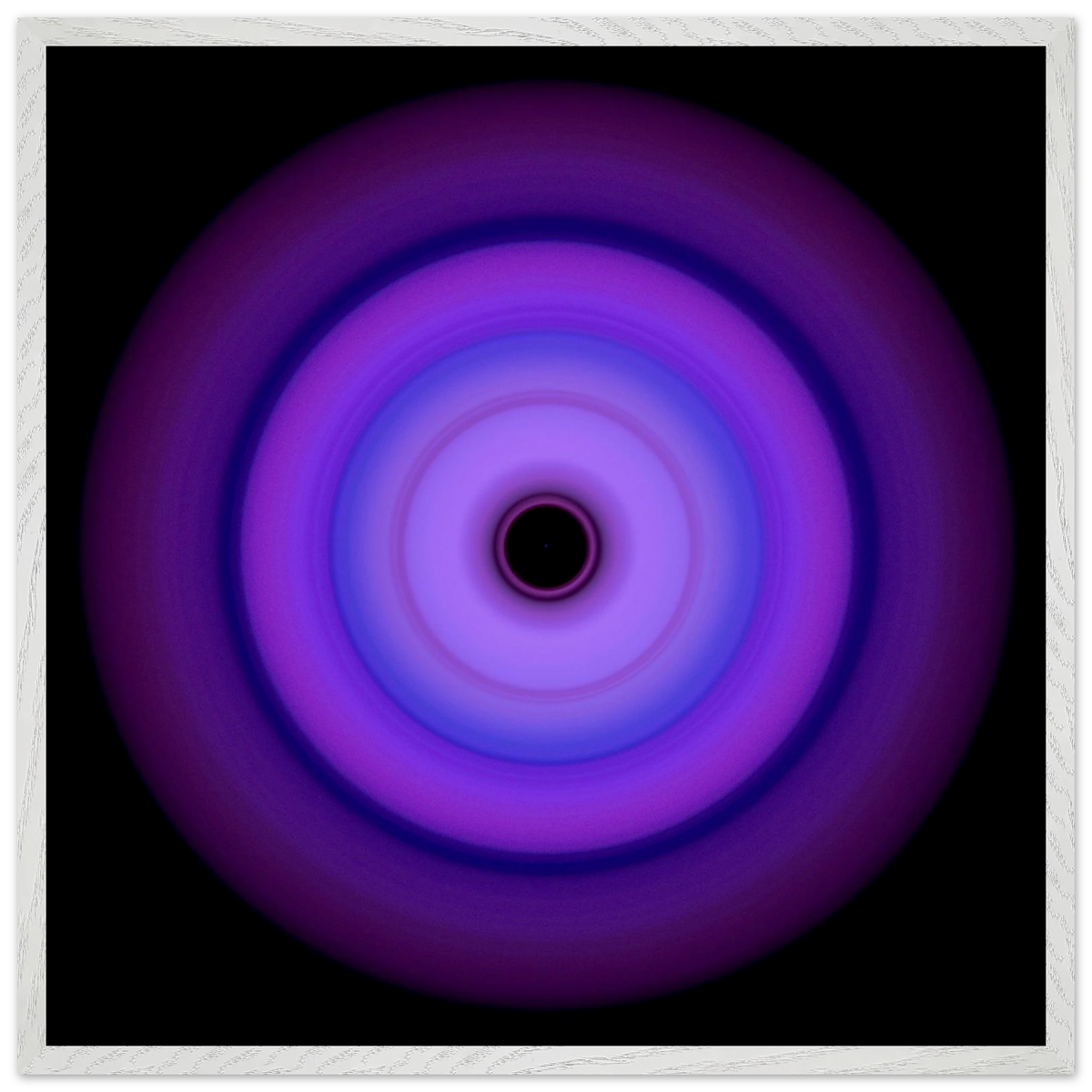 Circular aperture pattern with concentric rings transitioning from dark violet center to ice blue outer edges on a white background.