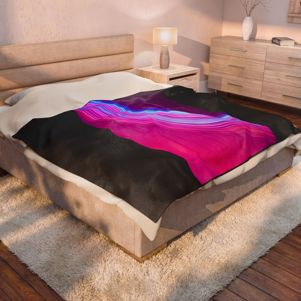Form in Motion | Velveteen Plush Blanket